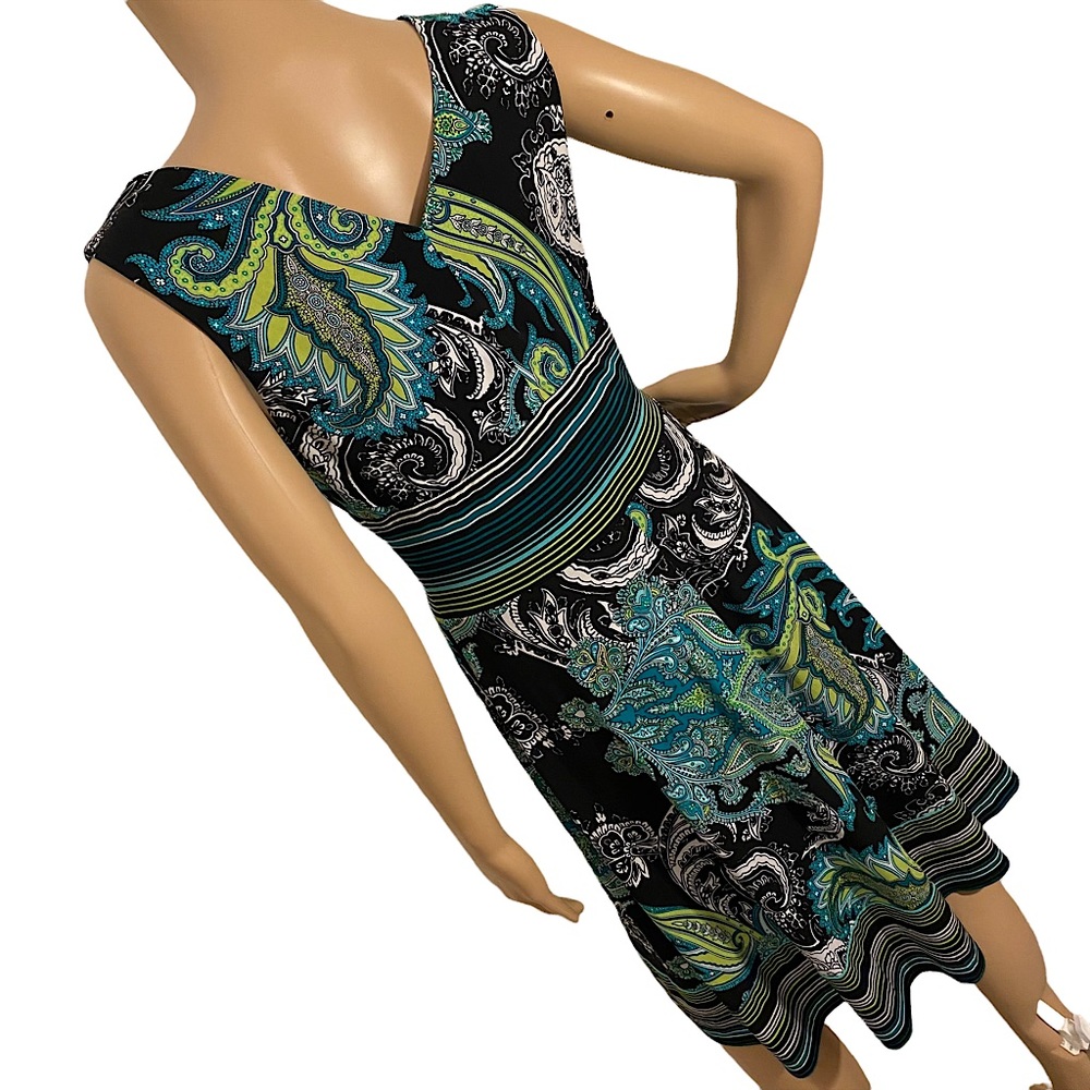 RABBIT RABBIT RABBIT DESIGNS PAISLEY DRESS SZ 8 - Picture 6 of 16